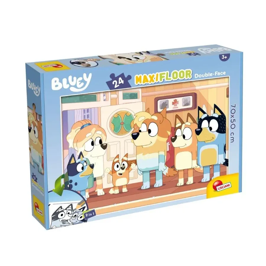 Puzzle dwustronne 24 elementów maxi Bluey