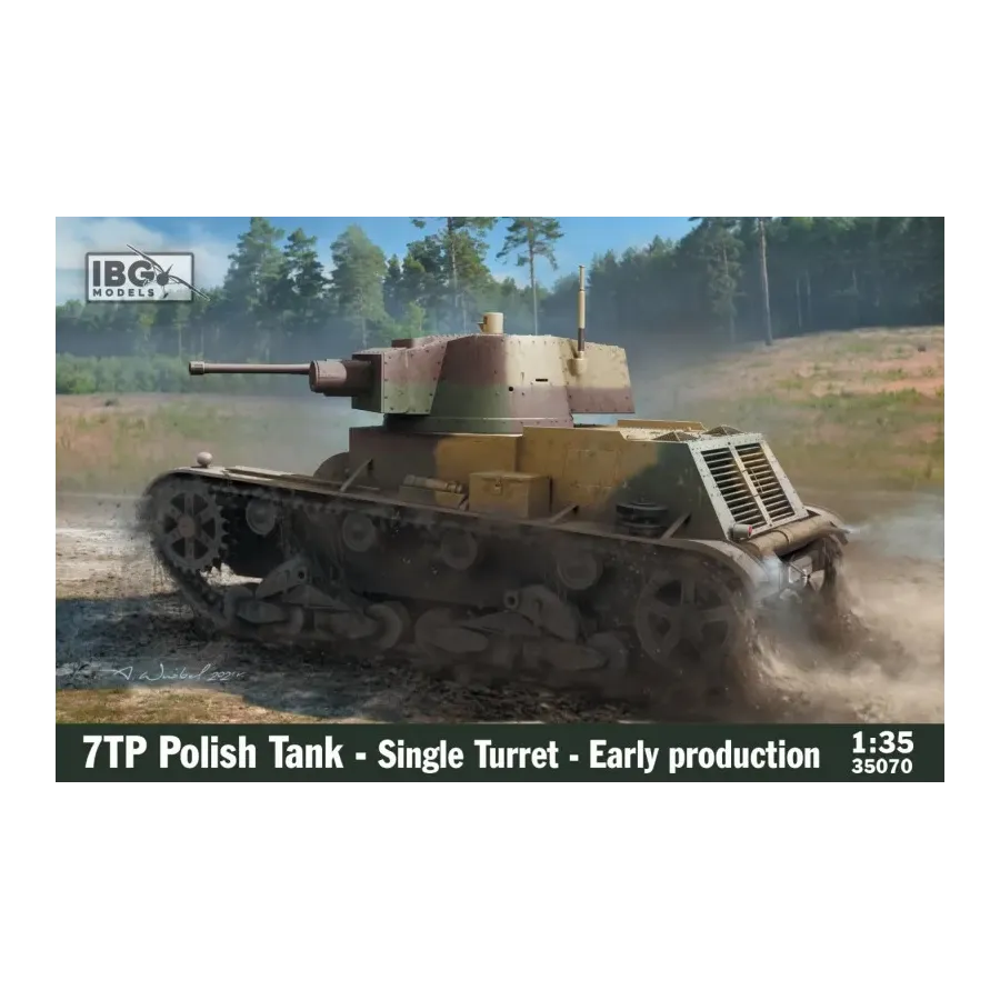 Model plastikowy 7TP Polish Tank Single Turret Early Production