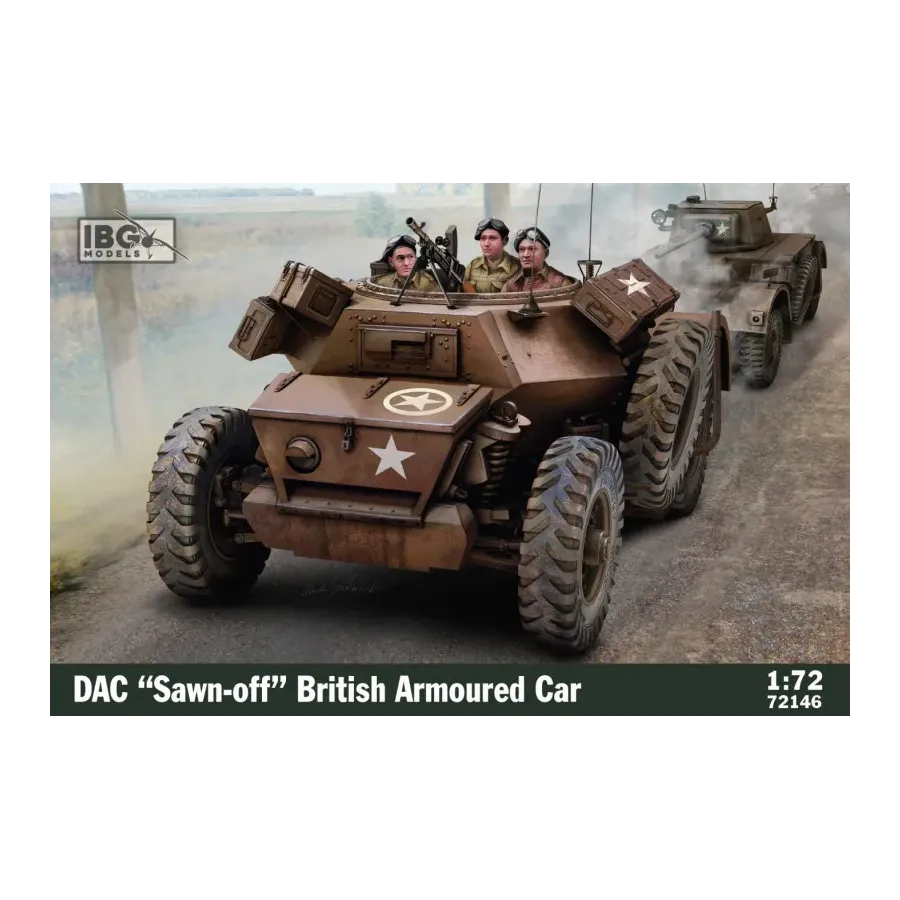 Model plastikowy DAC Sawn off British Armoured Car 1/72