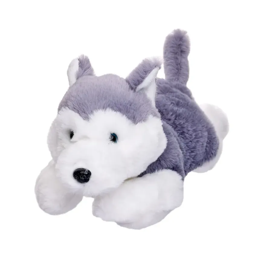Maskotka Pies Husky leżący 35 cm