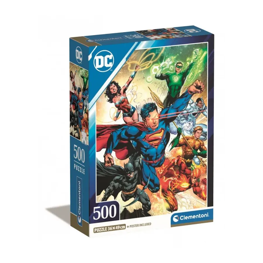 Puzzle 500 elementów Compact DC Comics Liga Sprawiedliwych (Justice League)