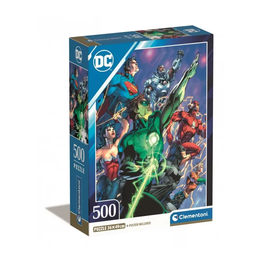 Puzzle 500 elementów Compact DC Comics Liga Sprawiedliwych (Justice League)