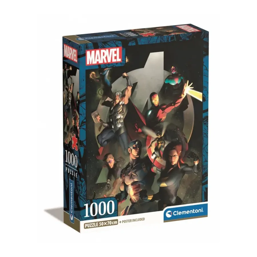 Puzzle 1000 elementów Compact Marvel The Avengers
