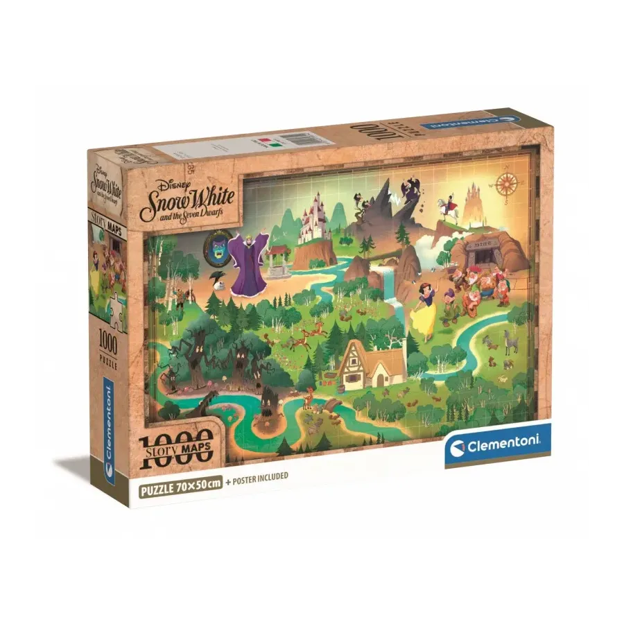 Puzzle 1000 elementów Compact Story Maps Królewna Śnieżka