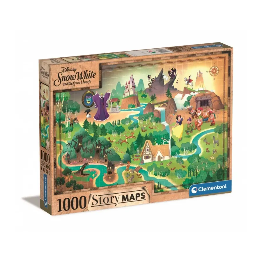 Puzzle 1000 elementów Story Maps Królewna Śnieżka