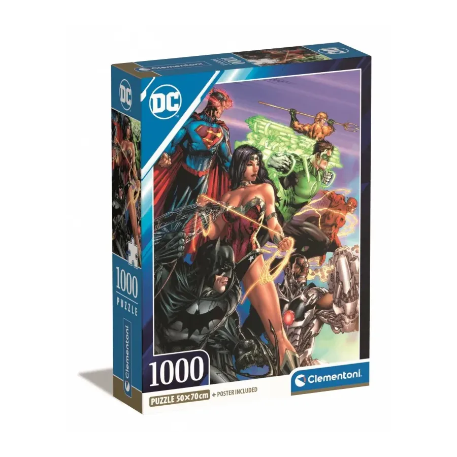 Puzzle 1000 elementów Compact DC Comics Liga Spawiedliwych (Justice League)