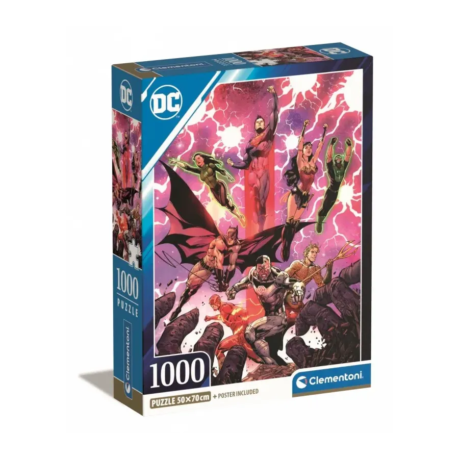 Puzzle 1000 elementów Compact DC Comics Liga Sprawiedliwych (Justice League)