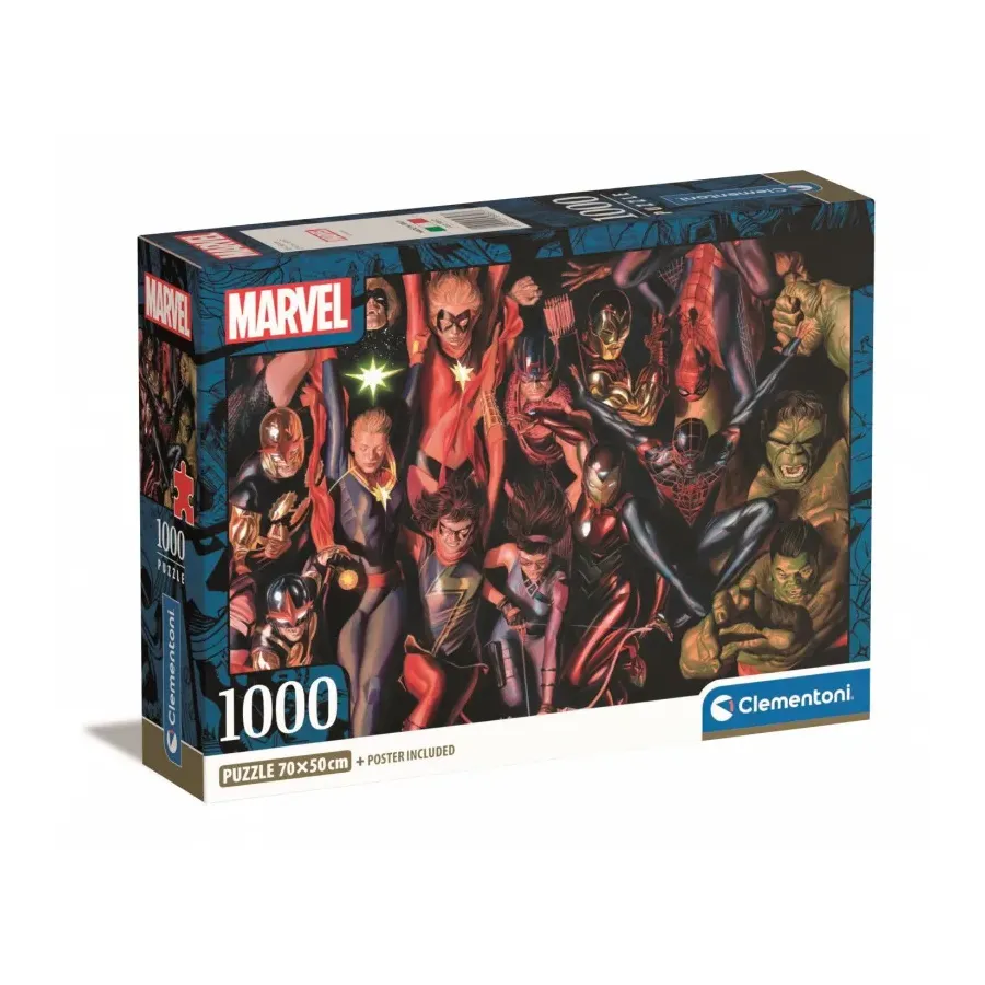Puzzle 1000 elementów Compact Marvel The Avengers