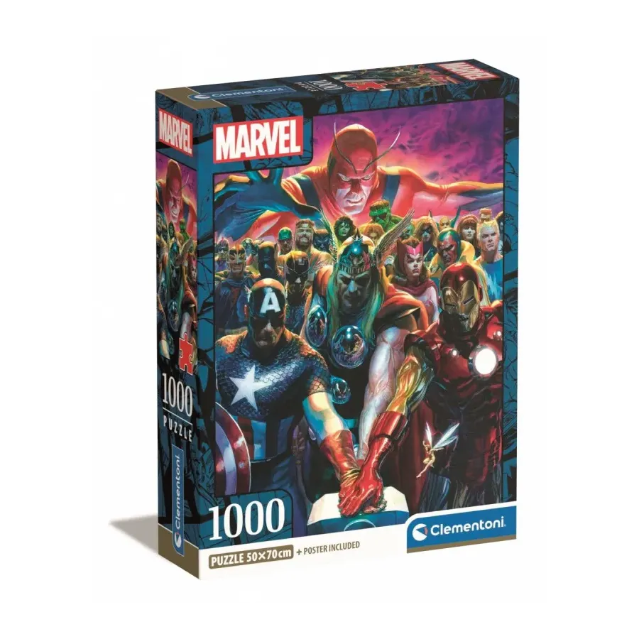 Puzzle 1000 elementów Compact Marvel The Avengers