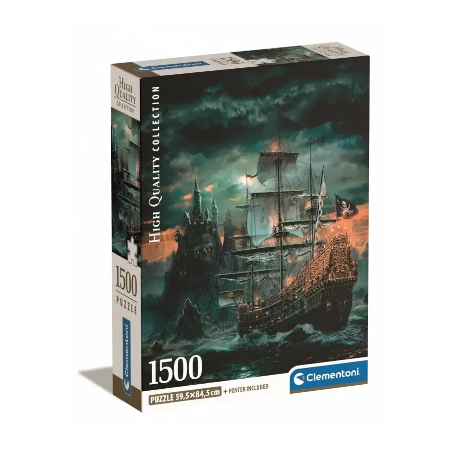 Puzzle 1500 elementów Compact The Pirates Ship
