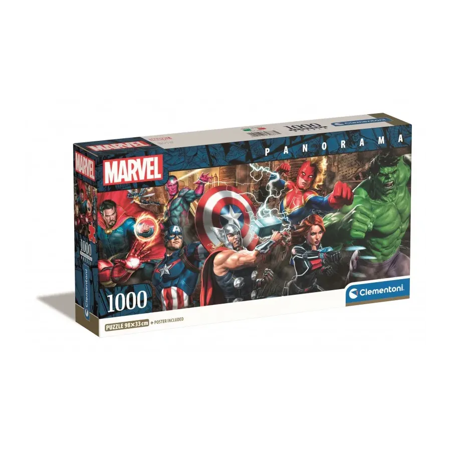 Puzzle 1000 elementów Panorama Compact The Avengers