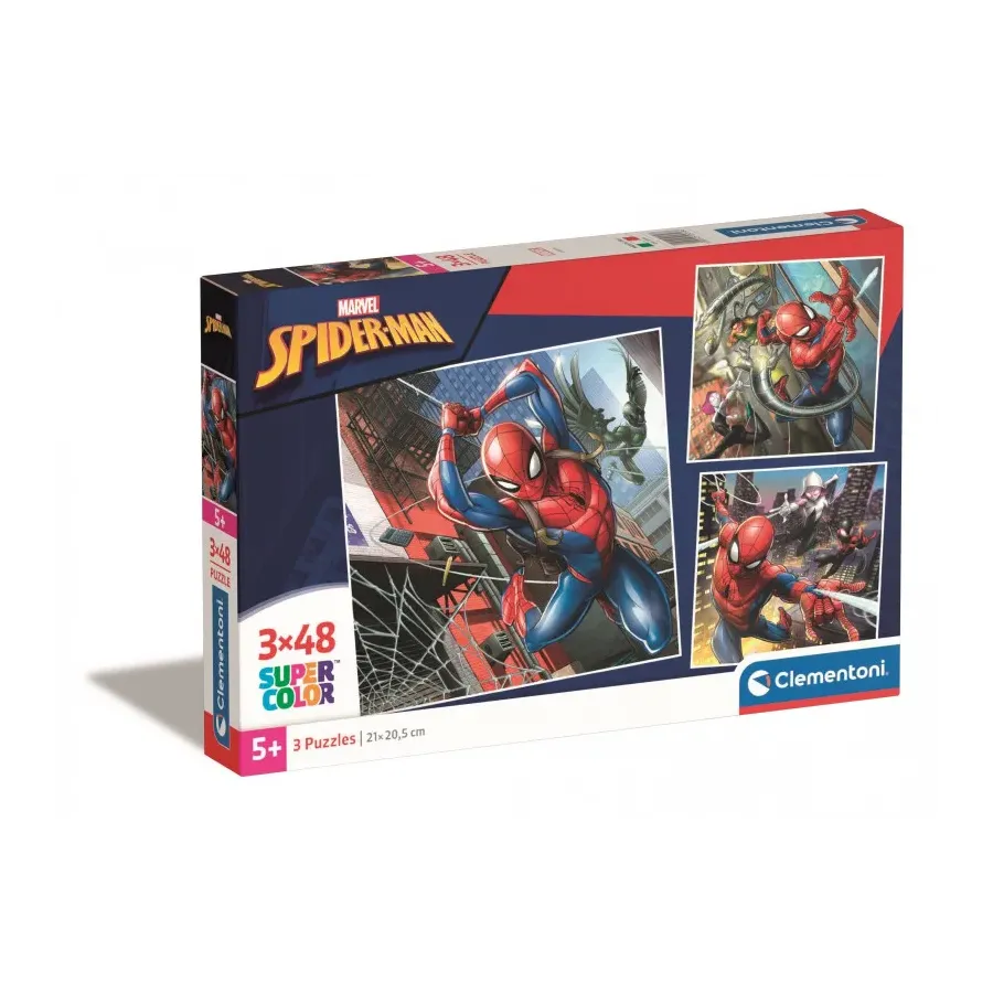 Puzzle 3x48 elementów Spider-Man