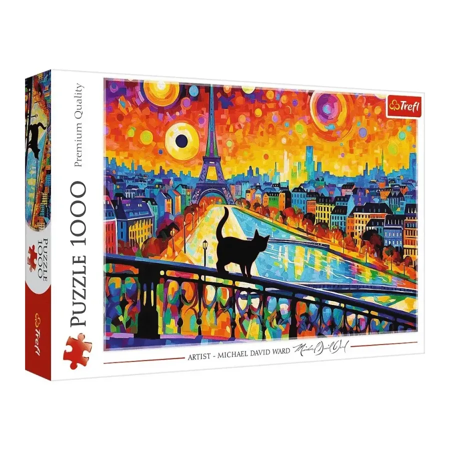 Puzzle 1000 elementów Koty w Paryżu