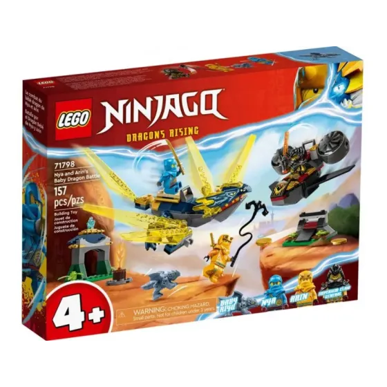 Klocki Ninjago 71798 Nya i Arin - bitwa na grzbiecie małego smoka