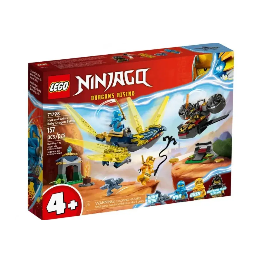 Klocki Ninjago 71798 Nya i Arin - bitwa na grzbiecie małego smoka