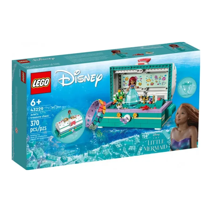 Klocki Disney Princess 43229 Skrzynia ze skarbami Arielki