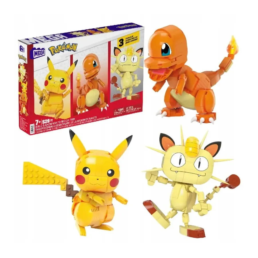 Klocki Pokemon Trio z Kanto
