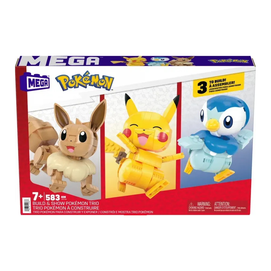 Klocki Pokemon Trio Pokemonów