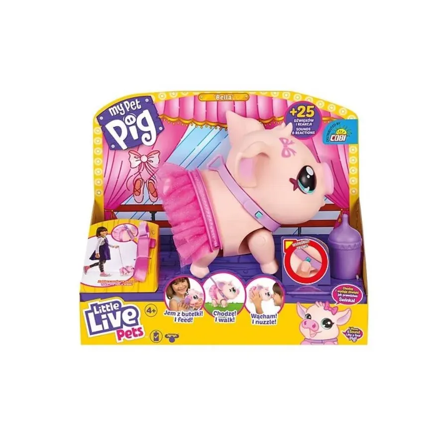 Figurka interaktywna Little Live Pets Świnka Baletnica