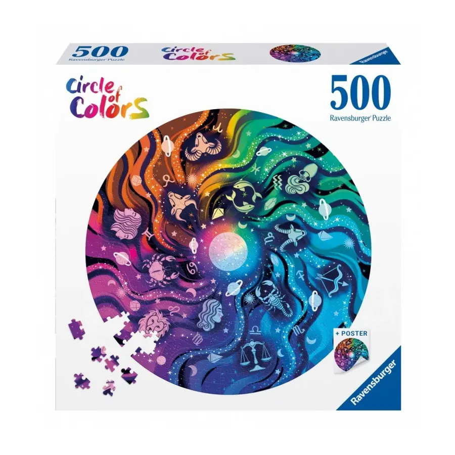 Puzzle 500 elementów Paleta kolorów Astronomia