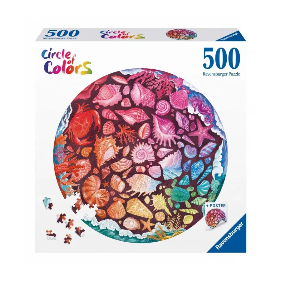 Puzzle 500 elementów Paleta kolorów Muszle
