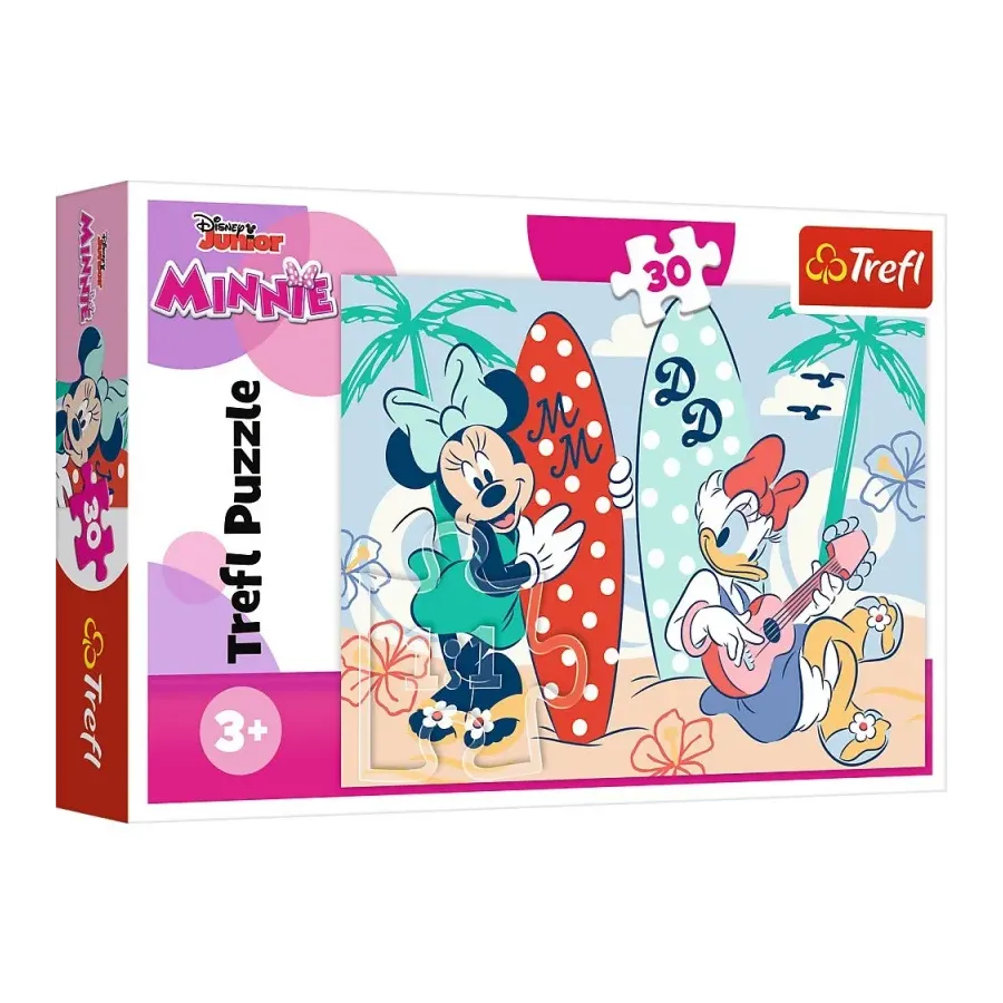Puzzle 30 elementów Kolorowa Minnie