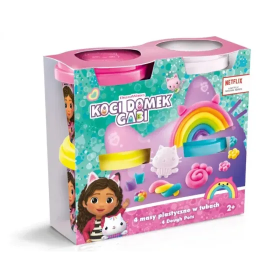 Masa plastyczna Koci domek Gabi - 4 tuby