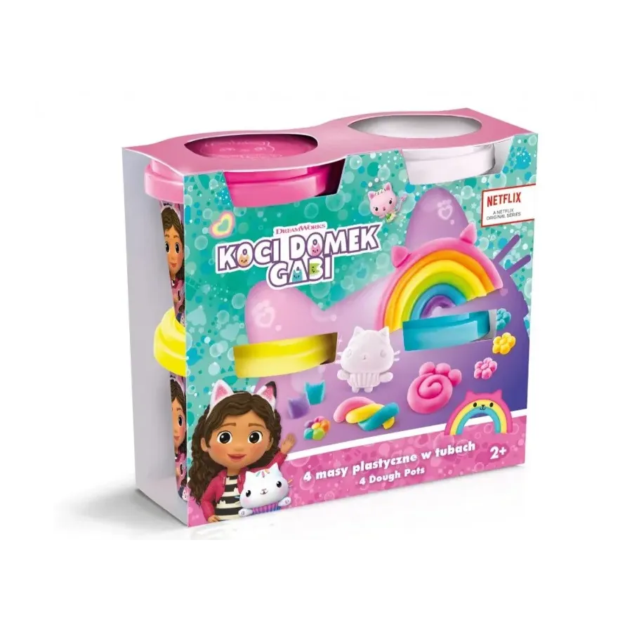 Masa plastyczna Koci domek Gabi - 4 tuby