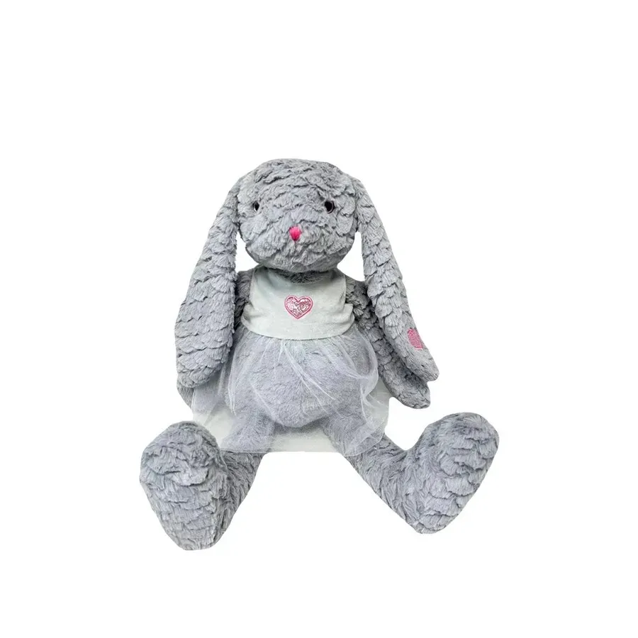 Maskotka Króliczka Rózia 32 cm szara