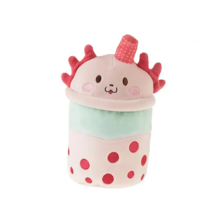 Maskotka Bubble Tea Bąblusie 21 cm Truskawkowy Stworek Aksolotl