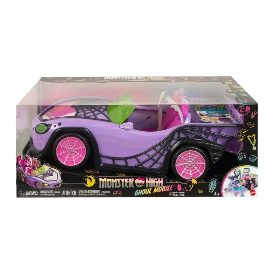 Auto Monster High Fioletowy kabriolet z pajęczą siecią