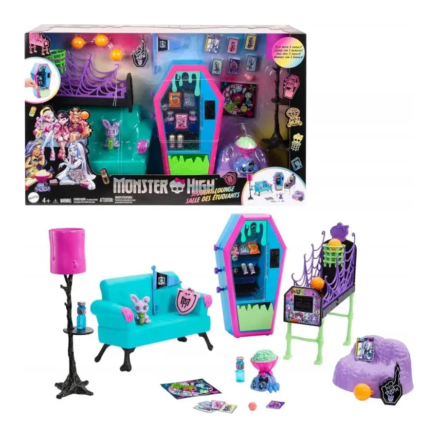 Mebelki Monster High Salonik uczniów zestaw