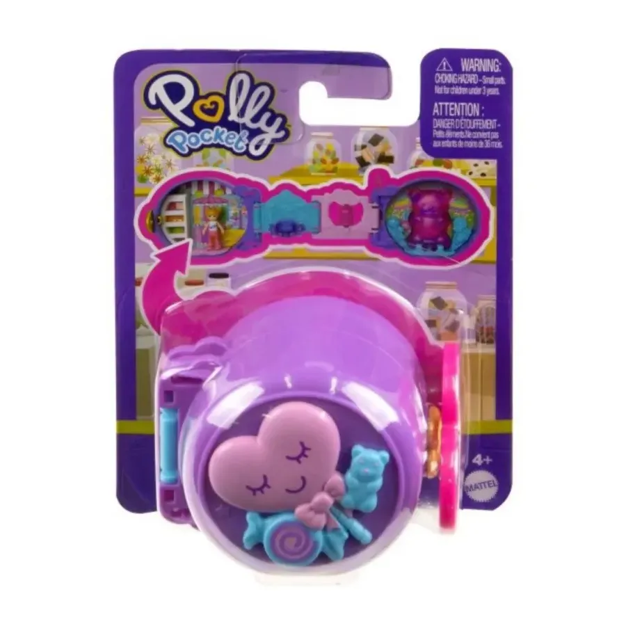 Polly Pocket Kompaktowy minizestaw, fioletowy