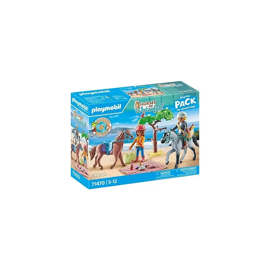 Zestaw figurek Horses 71470 Wycieczka konna na plażę z Amelią i Benem