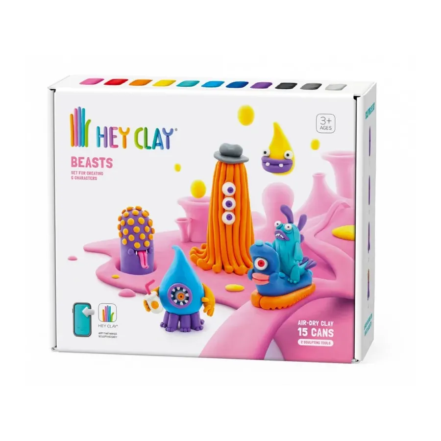 Masa Platyczna Hey Clay Bestie 15 puszek