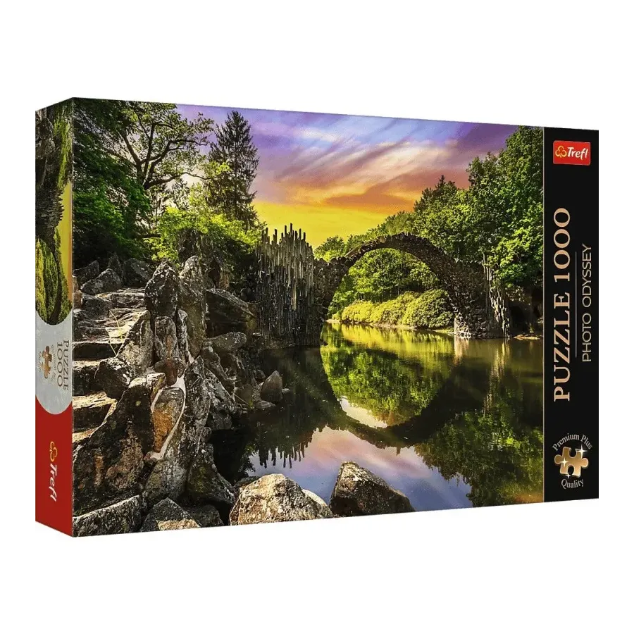Puzzle 1000 elementów Premium Plus Most Rakotza w Kromlau Niemcy