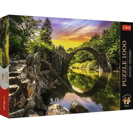 Puzzle 1000 elementów Premium Plus Most Rakotza w Kromlau Niemcy