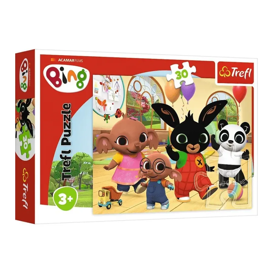 Puzzle 30 elementów Z Bingiem jest wesoło