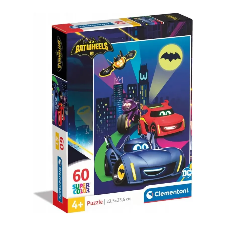 Puzzle 60 elementów Super Kolor Batwheels