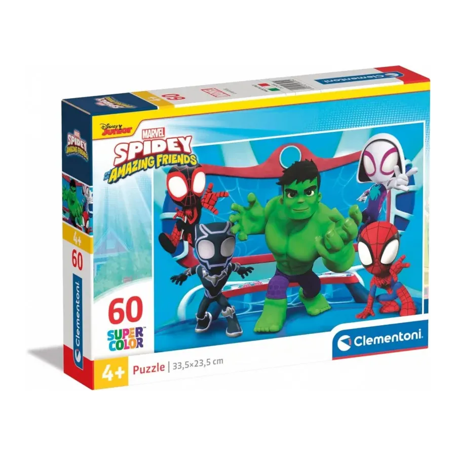 Puzzle 60 elementów Super Kolor Spidey i super-kumple