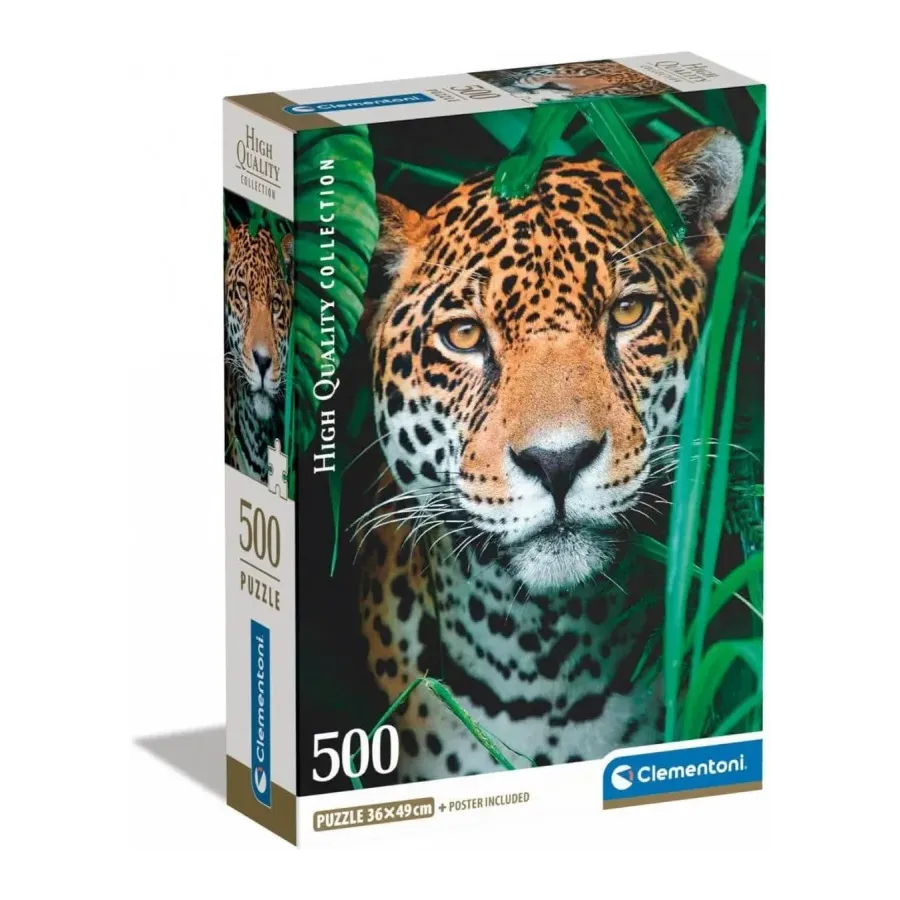 Puzzle 500 elementów Compact Jaguar w dżungli