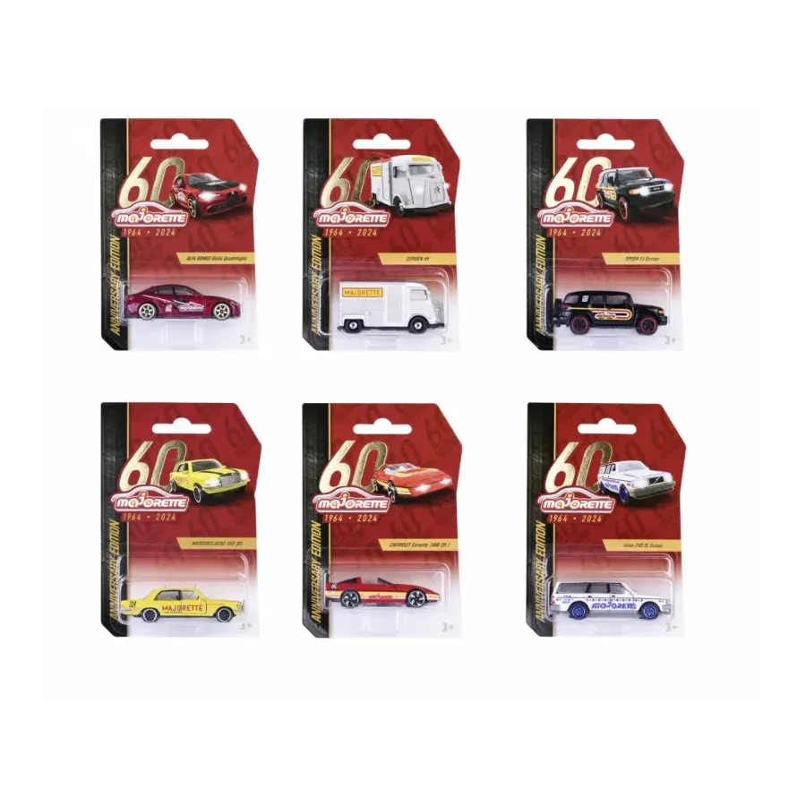 Pojazd Majorette 60-lecie Premium, 6 rodzajów mix
