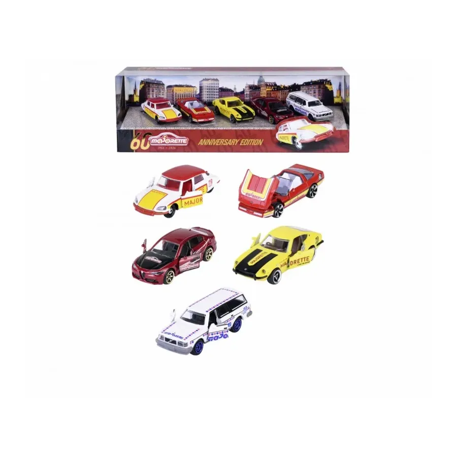 Zestaw pojazdów Majorette 60-lecie 5-pak