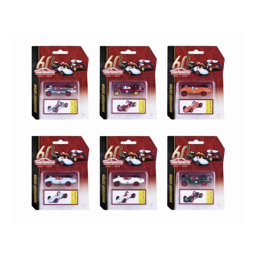 Pojazd Majorette 60-lecie Historyczne, 6 rodzajów mix