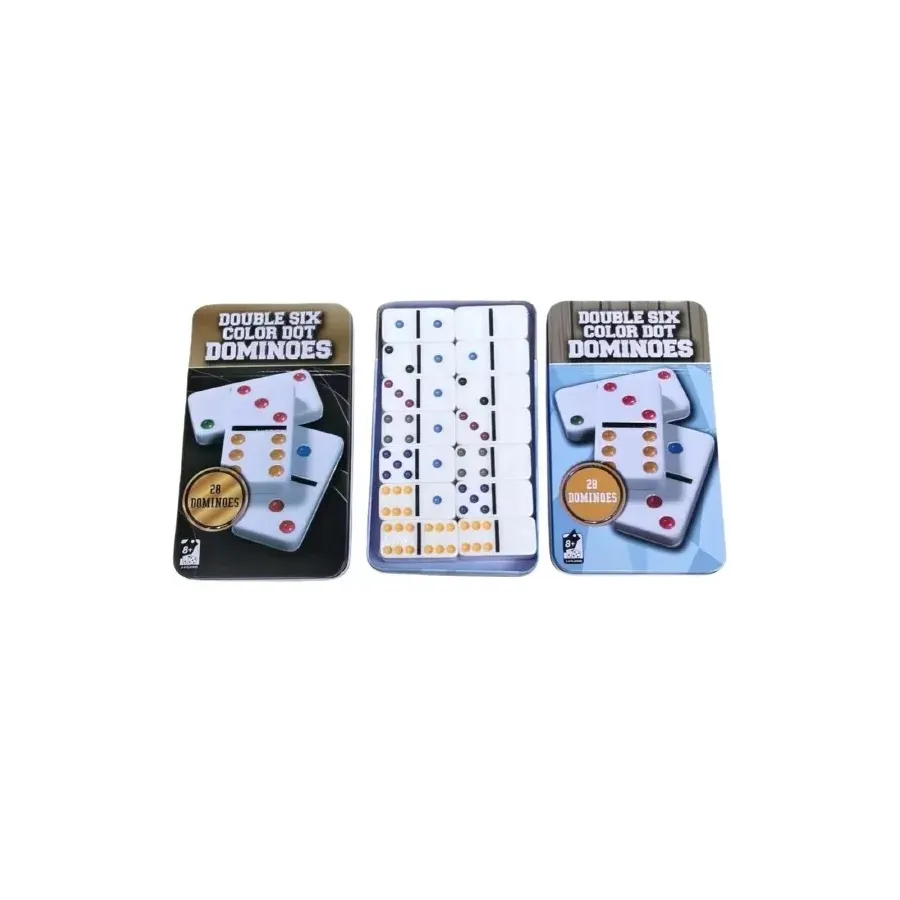 Domino w metalowym pudełku