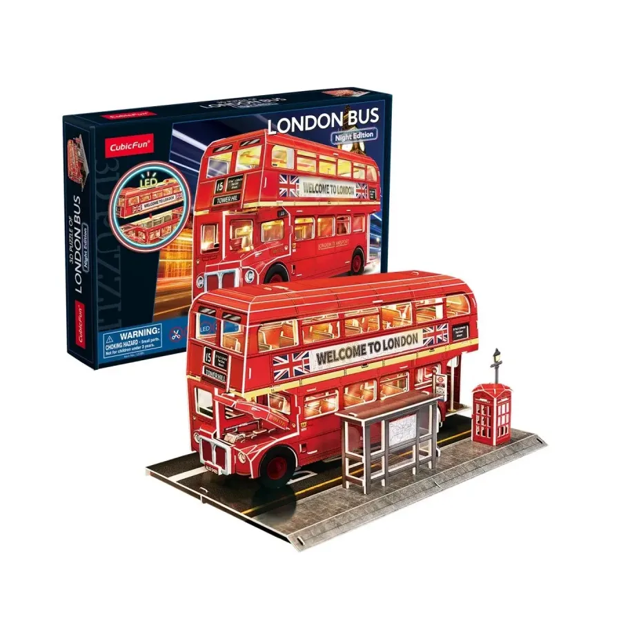 Puzzle 3D - Londyński autobus