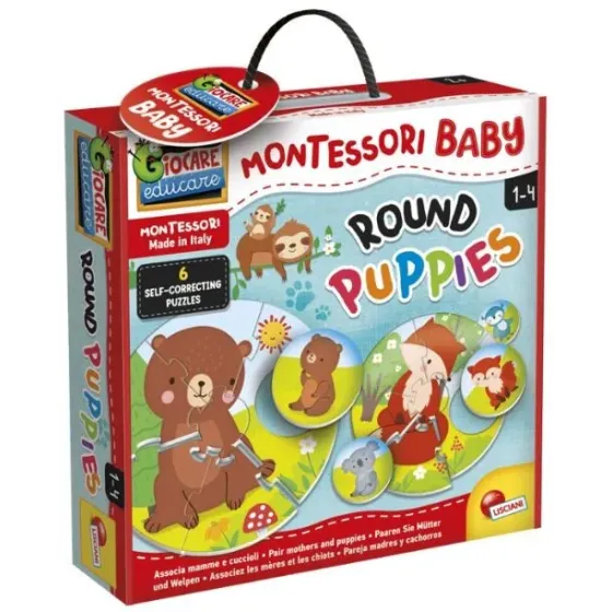 Gra logiczna Montessori - Okrągłe puzzle