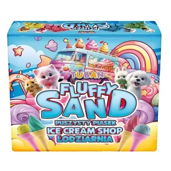 Piasek Fluffy - Zestaw lodziarnia