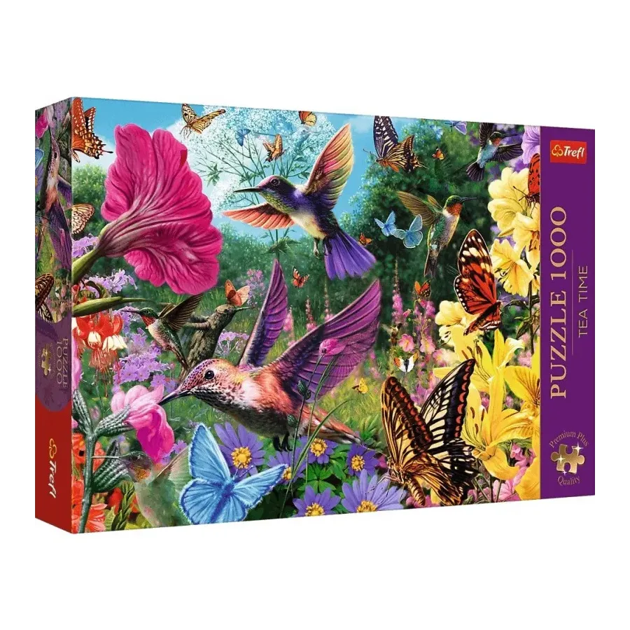 Puzzle 1000 elementów Premium Plus Tea Time Ogród ptaków