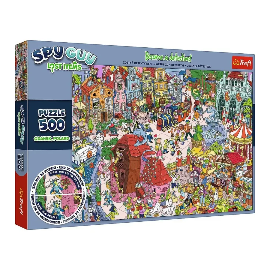 Puzzle 500 elementów Spy Guy Lost Items Gdańsk Polska
